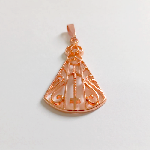 PINGENTE NO BRUTO PRONTO PARA O BANHO (CX151) (NOSSA SENHORA APARECIDA 3X2CM / com contra argola- PESO TOTAL - BRU24216