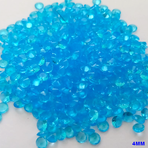 ACESSORIO NO BRUTO PRONTO PARA O BANHO(CX153) - (ZIRCONIA) "4.0MM" REDONDA (PRIMEIRA LINHA)COMPOSIÇÃO 100% ZIRCONIA - BRU24214