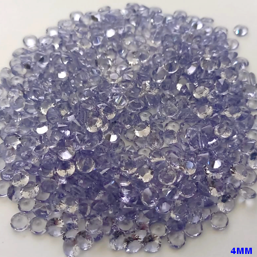 ACESSORIO NO BRUTO PRONTO PARA O BANHO(CX153) - (ZIRCONIA) "4.0MM" REDONDA (PRIMEIRA LINHA)COMPOSIÇÃO 100% ZIRCONIA - BRU24290