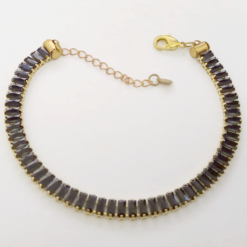 PULSEIRA NO BRUTO PRONTO PARA O BANHO - TAMANHO 18CM+EXTENSOR - LARGURA 2,5X5MM 60% LATÃO+ZIRCONIA - BRU24333