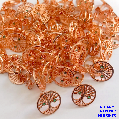 BRINCO NO BRUTO PRONTO PARA O BANHO(CRIS)(CX153) - * KIT COM 3 PAR * COM BASE DE PINO COM UMA PEDRA DE ZIRCÔNIA CRISTAL DE 4MM TAMANHO DO BRINCO 15MM - PESO TOTAL 2,2GR(peso do par) - BRU24360