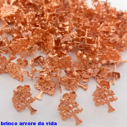 BRINCO NO BRUTO PRONTO PARA O BANHO - (CRIS) BRINCO DE PINO 10MM - PESO TOTAL 1.2GR - BRU24446