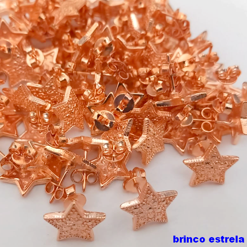 BRINCO NO BRUTO PRONTO PARA O BANHO - (CRIS) BRINCO DE PINO 12MM - PESO TOTAL 1.2GR - BRU24447