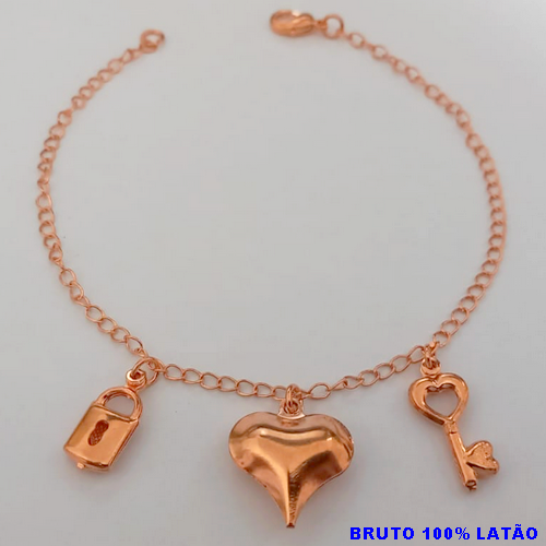 PULSEIRA NO BRUTO PRONTO PARA O BANHO(CX155)(COM CORRENTE SIMPLES E DELICADA ) PESO 2.4GR(TAMANHO 18CM) BRU24469