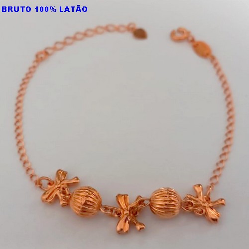 PULSEIRA NO BRUTO PRONTO PARA O BANHO(CX156) PULSEIRA SIMPLES E DELICADA COM PINDURICALHO) PESO 3.8GR (TAMANHO 18CM) BRU24499