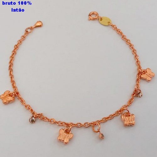 PULSEIRA NO BRUTO PRONTO PARA O BANHO(CX156) PULSEIRA SIMPLES E DELICADA COM PINDURICALHO) PESO 2.9GR (TAMANHO 18CM) BRU24553