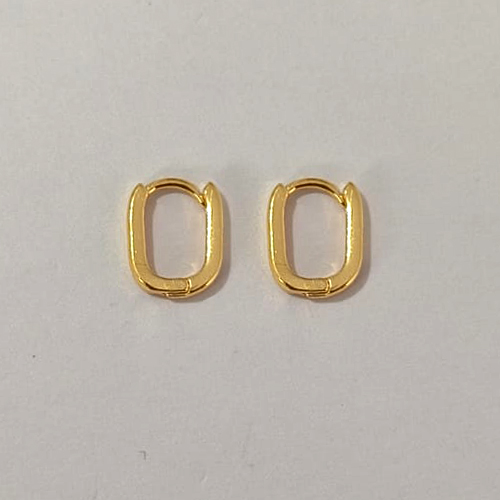 BRINCO FOLHEADO A OURO - BANHADO COM 5 MILÉSIMOS + VERNIZ DIAMOND - BRINCO DE ARGOLA - TAMANHO: 11MM - OURO1260