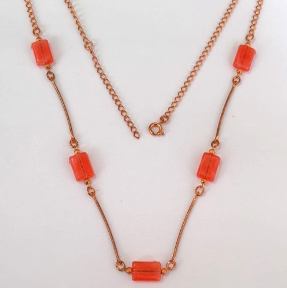 GARGANTILHA NO BRUTO PRONTO PARA O BANHO(CX158)- GARGANTILHA DE 45CM - PESO TOTAL 6.3GR - BRU24634