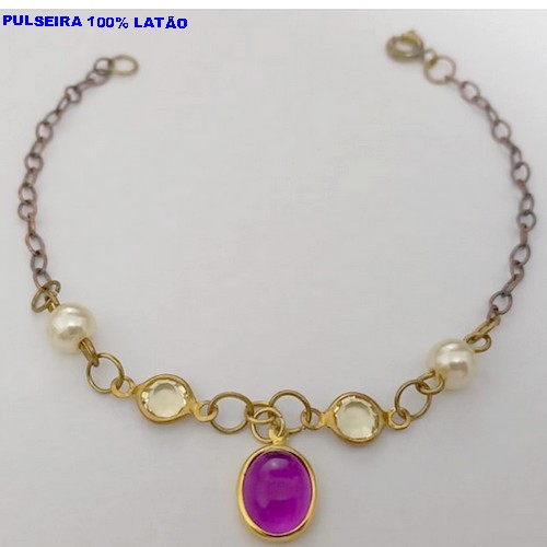 PULSEIRA NO BRUTO PRONTO PARA O BANHO(CX162)- PULSEIRA SIMPLES E DELICADA / - PESO TOTAL 2.2GR - BRU24793
