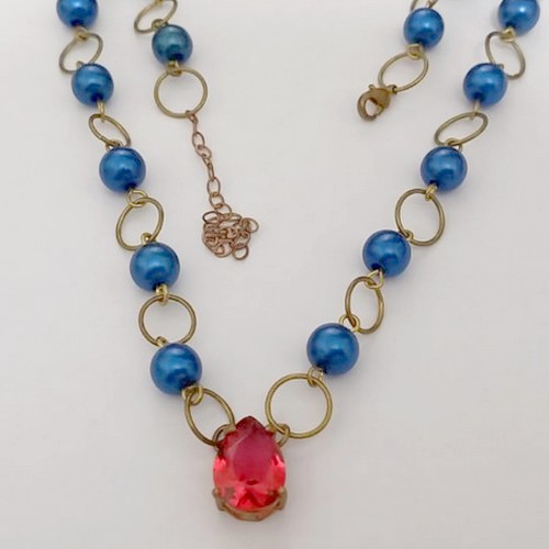 SHOCKER NO BRUTO PRONTO PARA O BANHO(CX163)- PULSEIRA TODA EM PEROLA DE 6MM(RESINA) COM PEDRA DE ZIRCONIA 10X14 COM BASE EM ALTA FUSÃO / - PESO TOTAL 9.5GR - BRU24813