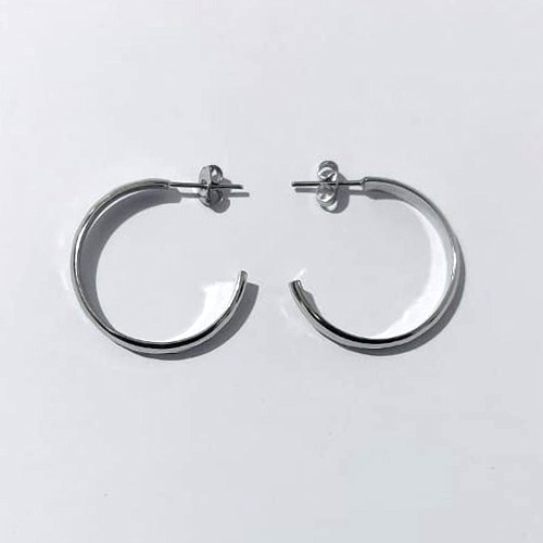 BRINCO EM AÇO INOXIDÁVEL - (CX.145) BRINCO ARGOLA 4X26MM (ARGI0310) - COMPOSIÇÃO: AÇO INOXIDÁVEL - AÇO2240