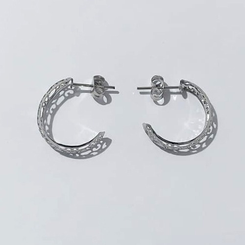 BRINCO EM AÇO INOXIDÁVEL - (CX.145) BRINCO ARGOLA 6X18MM (ARGI0405) - COMPOSIÇÃO: AÇO INOXIDÁVEL - AÇO2242