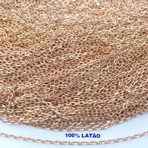 CORRENTE CADEADO (A MAIS FINA 1.1MM )CORRENTE VENDIDA COM PACOTE DE 100MTS BRU24918