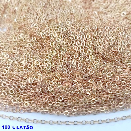 CORRENTE CADEADO (LARGURA DA CORRENTE 1.4MM )CORRENTE VENDIDA COM PACOTE DE 100MTS BRU24919