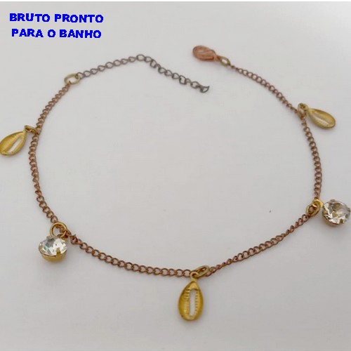 PULSEIRA NO BRUTO PRONTO PARA O BANHO(CX168) PULSEIRA SIMPLES E DELICADA - PESO 1.9GR - BRU24984