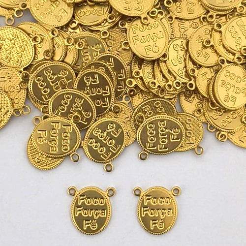 ACESSÓRIO NO BRUTO PRONTO PARA O BANHO - (3227) ESCAPULÁRIO FOCO, FORÇA E FÉ 10X12MM - PESO TOTAL 0,6GR - COMPOSIÇÃO: 100% LATÃO - BRU0003803