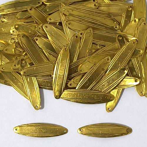 ACESSÓRIO NO BRUTO PRONTO PARA O BANHO - (V2842) PLACA PARA GRAVAÇÃO 27MM - PESO TOTAL 0,4GR - COMPOSIÇÃO: 100% LATÃO - BRU0003806