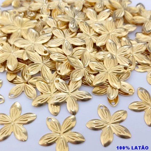 ACESSÓRIO NO BRUTO PRONTO PARA O BANHO(POTE) FLOR COM UM FURO 20MM(2CM) - PESO 0,07GR - BRU25057