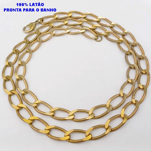 CORRENTE NO BRUTO PRONTO PARA O BANHO(CX170) CORRENTE MASCULINA COM FECHO GAVETA COM TRAVA(M-01188) LARGURA 7.8MM - PESO 29.2GR - BRU25060