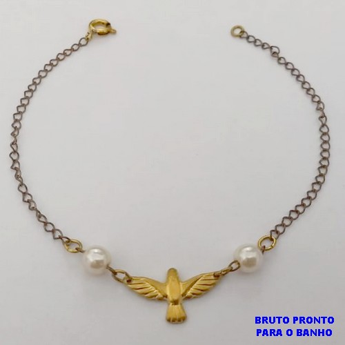 PULSEIRA NO BRUTO PRONTO PARA O BANHO(CX175) PULSEIRA SIMPLES E DELICADA / PESO TOTAL 1.5GR / TAMANHO 18CM / BRU25320