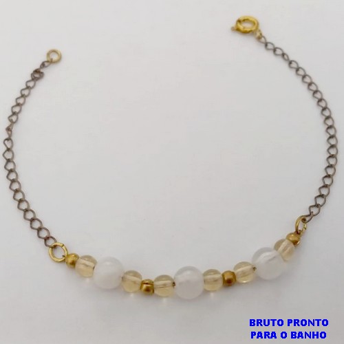 PULSEIRA NO BRUTO PRONTO PARA O BANHO(CX86) PULSEIRA SIMPLES E DELICADA / PESO TOTAL 1.7GR / TAMANHO 18CM / BRU25321