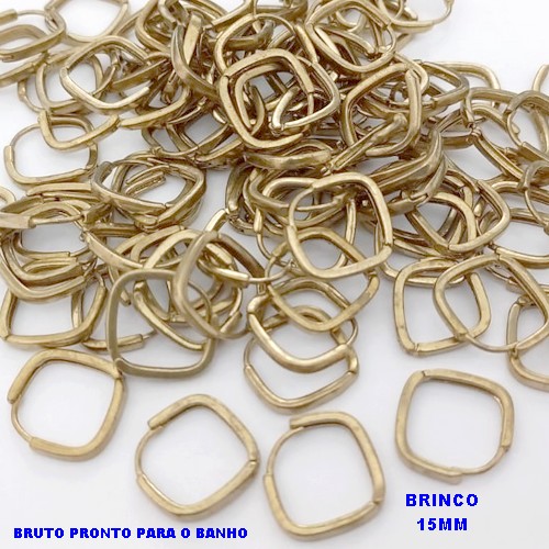 BRINCO NO BRUTO PRONTO PARA O BANHO(CX179) -(BASE VENDIDA POR PAR ) BRINCO EM ALTA FUSÃO 14MM - PESO 1,4GR - BRU25492