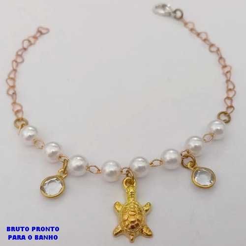 PULSEIRA NO BRUTO PRONTO PARA O BANHO - PUULSEIRA SIMPLES E DELICADA- TAMANHO 18CM - PESO:2.4GR - BRU25554