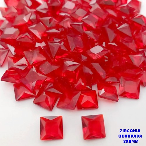 ACESSÓRIO NO BRUTO PRONTO PARA BANHO - ZIRCÔNIA 8X8MM - PESO: 0,06GR - (VALOR UNITÁRIO) - BRU25651