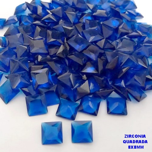 ACESSÓRIO NO BRUTO PRONTO PARA BANHO - ZIRCÔNIA 8X8MM - PESO: 0,06GR - (VALOR UNITÁRIO) - BRU25655