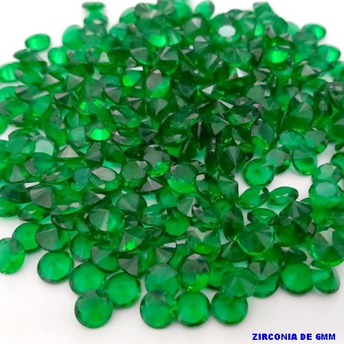ACESSORIO NO BRUTO PRONTO PARA O BANHO(CX184) - (ZIRCONIA) "6.0MM" REDONDA (PRIMEIRA LINHA)COMPOSIÇÃO 100% ZIRCONIA - BRU25699