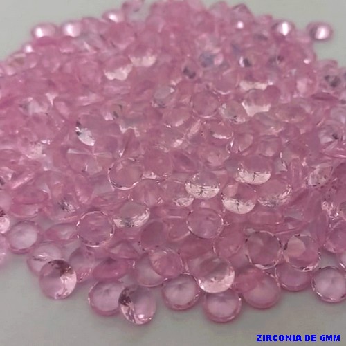 ACESSORIO NO BRUTO PRONTO PARA O BANHO(CX184) - (ZIRCONIA) "6.0MM" REDONDA (PRIMEIRA LINHA)COMPOSIÇÃO 100% ZIRCONIA - BRU25698