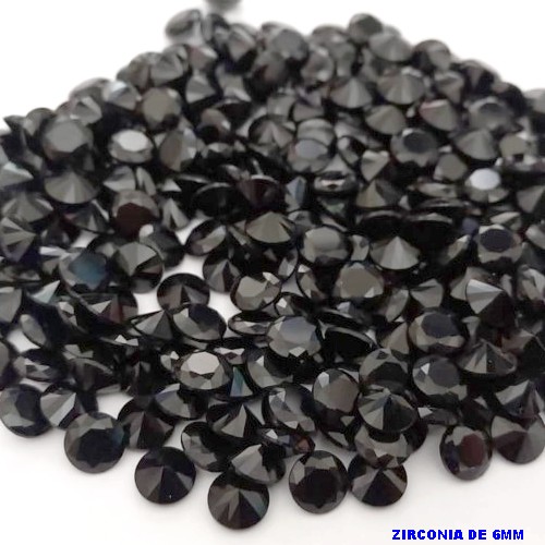 ACESSORIO NO BRUTO PRONTO PARA O BANHO(CX184) - (ZIRCONIA) "6.0MM" REDONDA (PRIMEIRA LINHA)COMPOSIÇÃO 100% ZIRCONIA - BRU25702