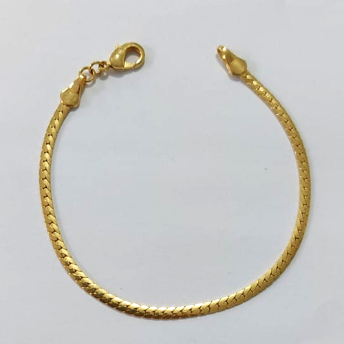 PULSEIRA FOLHEADA A OURO - BANHADA COM 5 MILÉSIMOS + VERNIZ DIAMOND - PULSEIRA 17CM - OURO1416