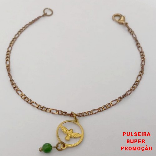 PULSEIRA NO BRUTO PRONTO PARA O BANHO (CX185) - PULSEIRA NO BRUTO SIMPLES E DELICADA- TAMANHO 18CM / PESO TOTAL 2.8GR - BRU25817