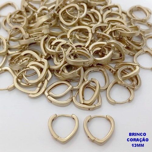 BRINCO NO BRUTO PRONTO PARA O BANHO (CX185) - BRINCO ARGOLINHA DE PRESSÃO(TRANQUETA)- TAMANHO 13MM / PESO TOTAL 1.7GR - BRU25822