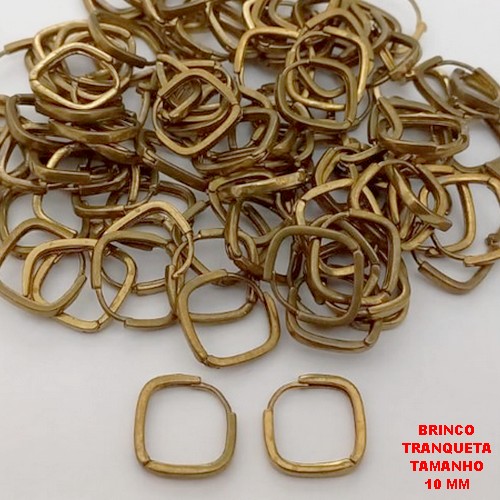 BRINCO NO BRUTO PRONTO PARA O BANHO(CX185)- BRINCO ARGOLINHA DE PRESSÃO(TRANQUETA)- TAMANHO 10MM / PESO TOTAL 1.0GR - BRU25842