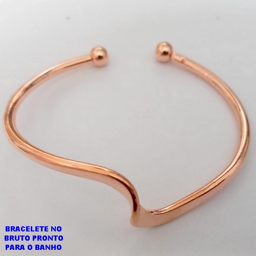 BRACELETE NO BRUTO PRONTO PARA O BANHO(CX166) - BRACELETE NO BRUTO (PESO 11.1GR) - BRU25940