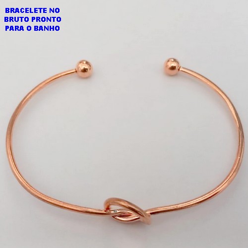 BRACELETE NO BRUTO PRONTO PARA O BANHO(CX166) - BRACELETE NO BRUTO (PESO 6.5GR) - BRU25941