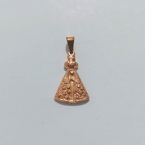 PINGENTE NO BRUTO PRONTO PARA O BANHO(CX152) - PINGENTE NOSSA SRA APARECIDA 22MM - PESO 2GR - BRU27082