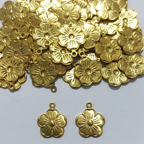 ACESSÓRIO NO BRUTO PRONTO PARA O BANHO - (5100) FLOR 13MM - PESO 0,8GR - COMPOSIÇÃO 100% LATÃO- BRU27090
