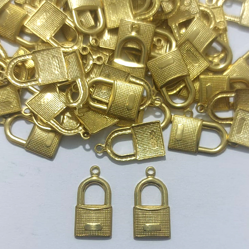 ACESSÓRIO NO BRUTO PRONTO PARA O BANHO - (2645) (CX.71) CADEADO 13MM - PESO 0,5GR - COMPOSIÇÃO 100% LATÃO - BRU27122