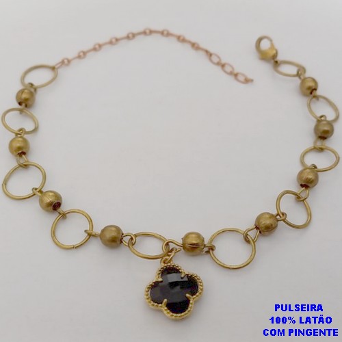 PULSEIRA NO BRUTO PRONTO PARA O BANHO(CX189) -PULSEIRA 100% LATÃO -TAMANHO 18CM- PESO TOTAL 5.9GR - BRU26077