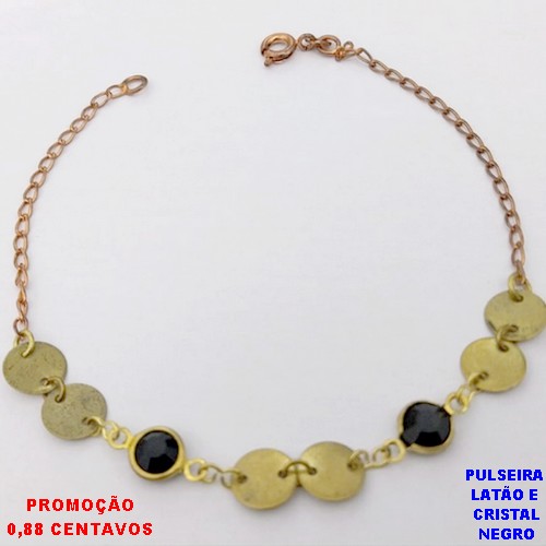 PULSEIRA NO BRUTO PRONTO PARA O BANHO(CX192)SIMPLES E DELICADA - TAMANHO 18CM )PESO 3.9GR- BRU26824