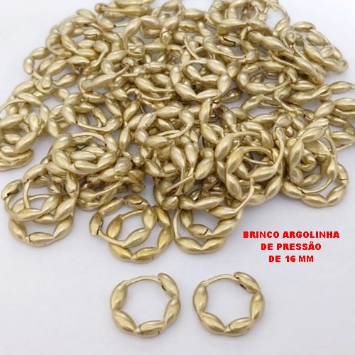 BRINCO NO BRUTO PRONTO PARA O BANHO(CX192) ARGOLINHA DE PRESSÃO(TRANQUETA) TAMANHO 16MM - PESO 2.8GR- BRU26839