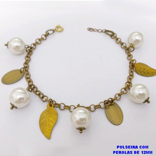 PULSEIRA NO BRUTO PRONTO PARA O BANHO(CX193 )PULSEIRA COM PEROLAS DE 10M / PESO 10.5GR- BRU26850