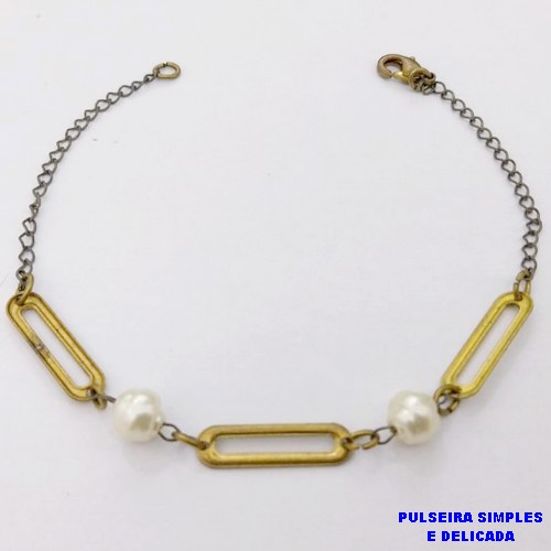 PULSEIRA NO BRUTO PRONTO PARA O BANHO(CX193)SIMPLES E DELICADA 18CM (PESO 1.9GR ) BRU26901