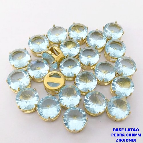 PINGENTE NO BRUTO PRONTO PARA O BANHO(POTE) /PINGENTE COM BASE 100% LATÃO DE 8X8MM(ZIRCONIA DE 8X8MM)VENDIDA POR UNIDADE / PESO 0,05GR - BRU28071