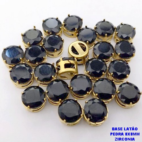 PINGENTE NO BRUTO PRONTO PARA O BANHO(POTE) /PINGENTE COM BASE 100% LATÃO DE 8MM(ZIRCONIA DE 8X8MM)VENDIDA POR UNIDADE / PESO 0,05GR - BRU28072