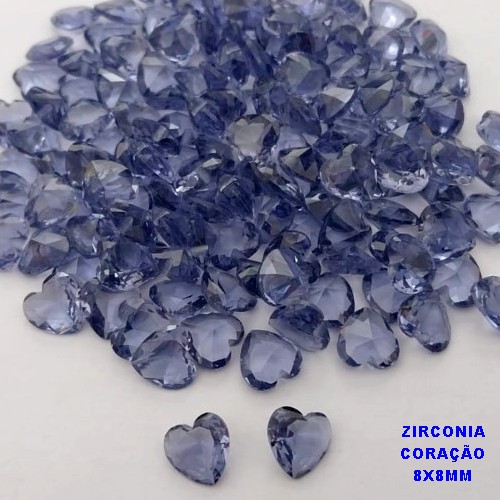 ACESSÓRIO NO BRUTO PRONTO PARA O BANHO (POTE) ZIRCÔNIA CORAÇÃO 8X8MM -VENDIDA POR UNIDADE - PESO 0,04GR - BRU28260