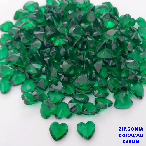 ACESSÓRIO NO BRUTO PRONTO PARA O BANHO (POTE) ZIRCÔNIA CORAÇÃO 8X8MM -VENDIDA POR UNIDADE - PESO 0,04GR - BRU28262